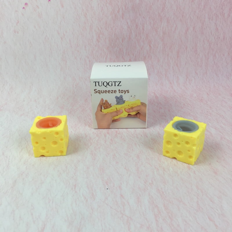 TUQGTZ Squeeze toys - Adorable Cheese & Mouse Design,Satisfying Stress Relief