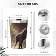 thumbnail image 4 of PAYOHTO Calf Elephant Insulated Stainless Steel Tumbler 12 oz Thermos Come with Straw Kids Leak-Proof Travel Mug Cup, 4 of 7