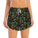 thumbnail image 2 of Balery Pineapples Pantalones cortos deportivos para mujer con forro y dos bolsillos, elásticos, para entrenamiento, gimnasio, yoga-X-Large, 2 of 7