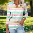 thumbnail image 4 of SCSAlgin Blouses for Women Dressy Casual 3/4 Length Sleeve Womens Tops Trendy Summer Spring Shirts, 4 of 6