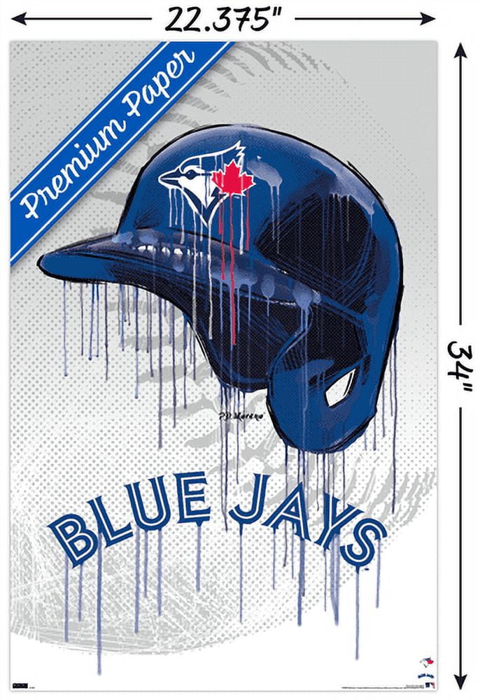 MLB Toronto Blue Jays - Drip Helmet 22 Wall Poster, 22.375" x 34"