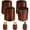 4 inch, variant on 1 Inch Circle Furniture Risers Wood Blocks For Sofa Couch Desk Chair Table Base Raising