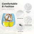 thumbnail image 6 of Lsque Dog Takes a Bath in the Bathtub Printed Women's Running Shorts with Liner Pockets,Elastic Quick Dry Workout Athletic Gym Yoga Shorts,Womens High Waist Shorts-Small, 6 of 9