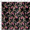 thumbnail image 4 of Soimoi Rayon Fabric Floral Wreath & Flamingo Bird Decor Fabric Printed Yard 42 Inch Wide, 4 of 5