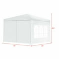 thumbnail image 2 of Costway Outdoor 10'x10' Heavy Duty Wedding Party Tent Canopy Side Walls, 2 of 10