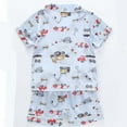 thumbnail image 4 of Lovzfmll Printed Pajama Short Set, Short Sleeve Round Neck Top & Shorts for Boys & Girls, Spring Summer Sleepwear Outfits for Toddler 3-4 Years, 4 of 4