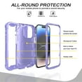 thumbnail image 2 of Allytech Compatible for iPhone 14 Pro 5G Case with Kickstand, Military Grade Heavy Duty Shockproof Protective Ring Holder Cover Case for Apple iPhone 14 Pro 6.1" 2022, Purple, 2 of 7