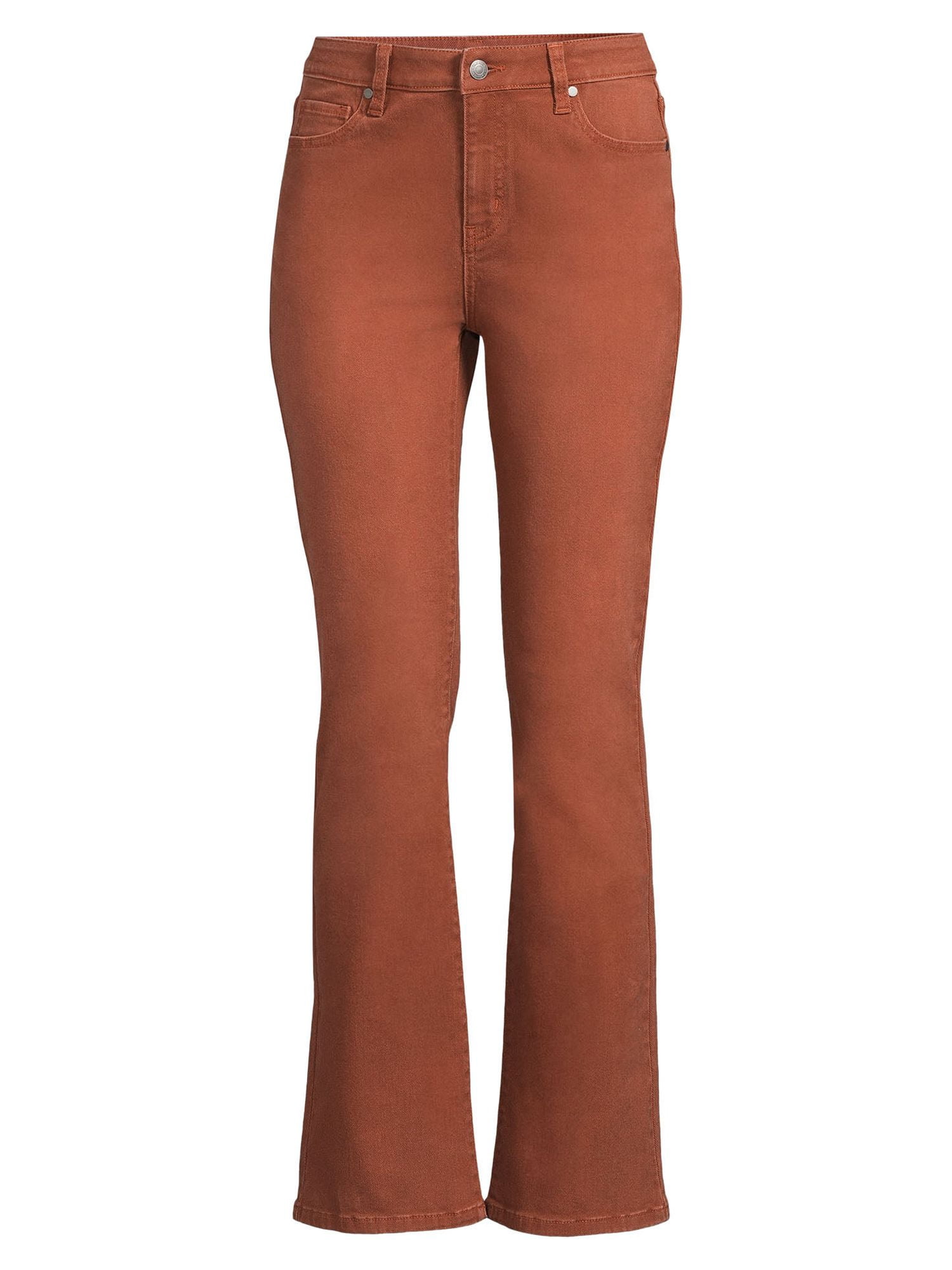Time and Tru Women's Bootcut Jeans with Slit Hem
