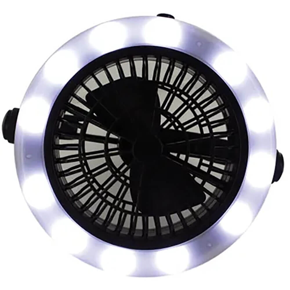 Kole Imports CAMPINGFAN 2-in-1 Camping Outdoor Fan with LED Light  