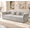 Gray, variant on TaiEnjoy 74.4" King Sleeper Sofa Bed, Velvet Pull Out Couch with 25.6" Deep Seat, Floral Tufted Cushions, Curved Arms, Convertible Guest Bed, Beige