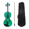 thumbnail image 1 of Instrumentos musicales de cuerda de violín de tamaño completo 4/4, violín de madera maciza, kits de iniciación para adultos amantes del violín y, 1 of 8