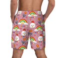 thumbnail image 2 of Lsque Mens Swim Trunks Cartoon Chicken Pattern - Bathing Suit Compression Liner - Beach Swim Shorts Swimwear - (S-3XL) - Stretch Quick Dry -Large, 2 of 9