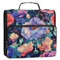 thumbnail image 5 of FORMRS Zipper Binder with Shoulder Strap 2-inch Ring 500 Sheet Capacity File Bag, Puprle Ethereal Floral Harmony, 5 of 5