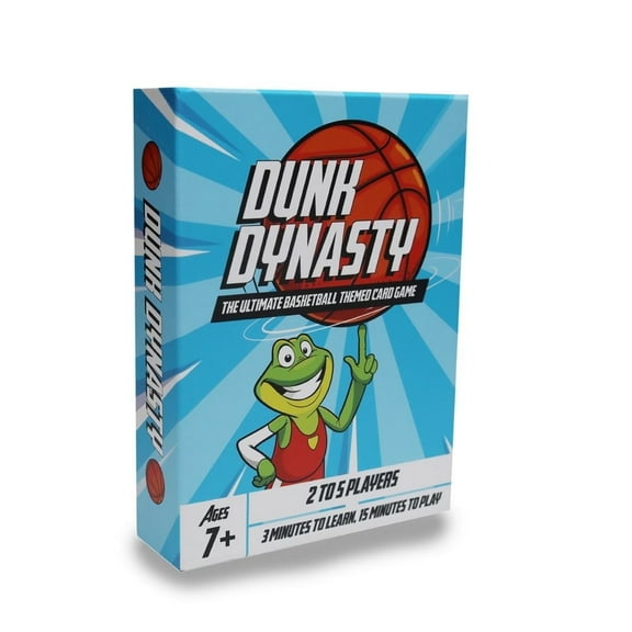Dunk Dynasty – The Ultimate Basketball Card Game! Strategic Card Game for Kids and Adults. Great for Parties and Game Nights. 2-5 Players, Ages 7 .