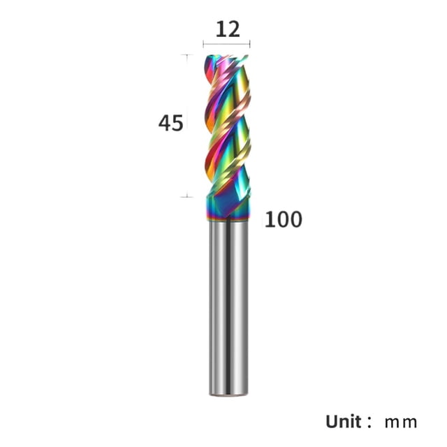 1Pcs Hrc55 3 Flute Carbide End Mill Aluminum Cnc Milling Cutter Carbide 26
