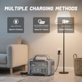 thumbnail image 4 of 1024Wh Portable Power Station, 1000W Solar Generator Pure Sine Wave Backup Battery for Camping RV Home Emergency Outdoor, 4 of 9
