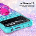 thumbnail image 4 of Slim Phone Case for Xiaomi Poco X4 Pro, Shiny Bling Quicksand Effect TPU Bumper Case with Four Corners Protection Cover for Xiaomi Poco X4 Pro, Blue Purple, 4 of 14