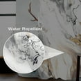 thumbnail image 3 of Marble Shower Curtain 65x72 inches for Bathroom Abstract White Ink Watercolor Bathtub Room Partition Hotel Decoration Modern Grey Waterproof Fabric Shower Curtains Set with Hooks, 3 of 6