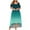 Green, variant on Fesfesfes Plus Size Dresses for Women Cold Shoulder Short Sleeve Wedding Gust Dress Casual Gradient Color Hollow Out Lace Splicing Semi Formal Party Dress