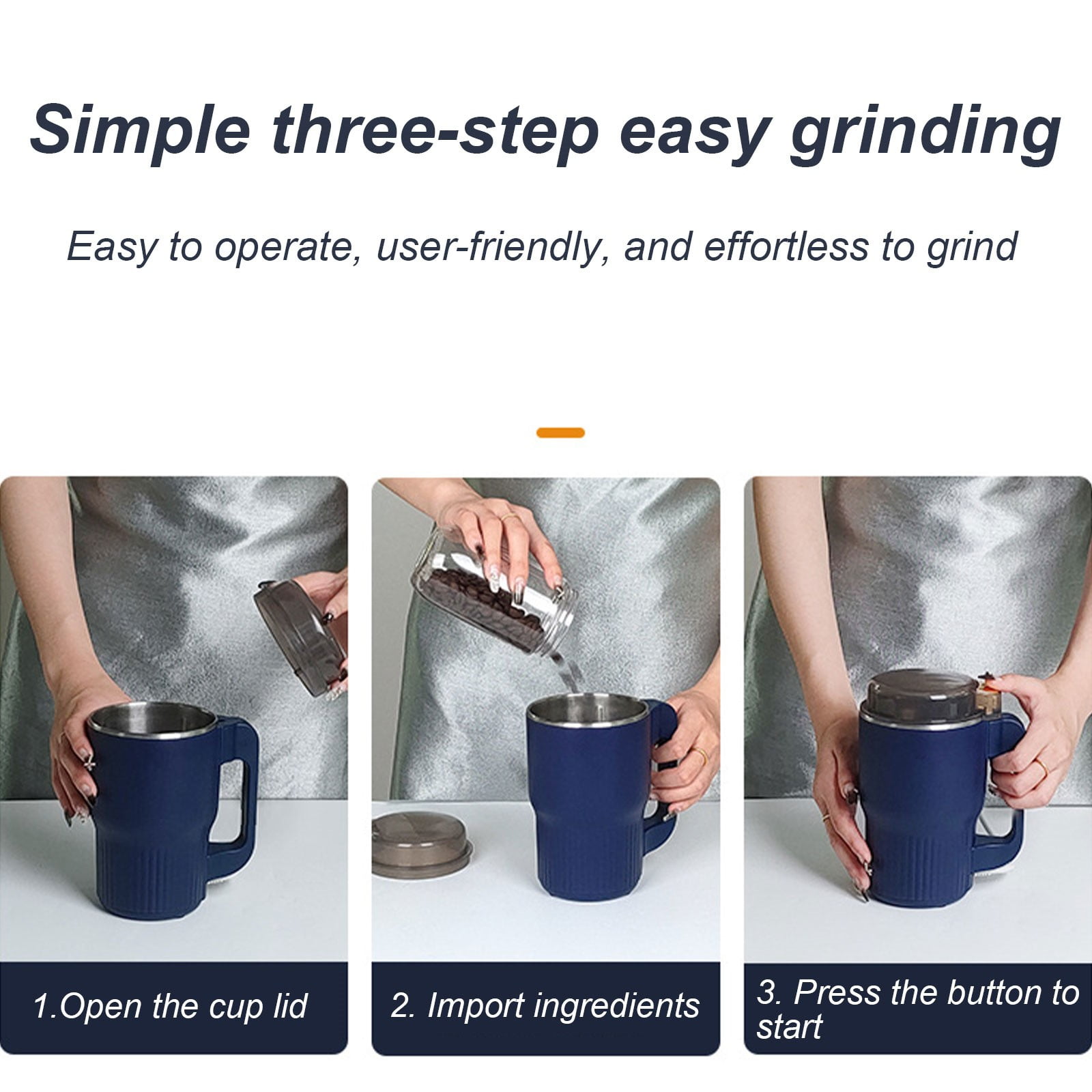 Grinder & Powder Crusher Compact Home Grinding Machine For Herbs And Grains Small Multifunctional Processor,Food Blender