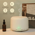 thumbnail image 2 of 1pc 500ml/17.6oz Aromatherapy Humidifier with Remote Control and LED Light for Home - Enhance Your Mood and Health with Essential Oils, 2 of 7