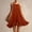 Orange, variant on QUNYINEY Sleeveless Womens Dresses Summer Green Cotton Midi Sundress Ruffle Casual Crew Neck A Line Loose Fit Dresses