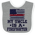 thumbnail image 3 of Inktastic Firefighter Uncle Fireman Nephew Boys or Girls Baby Bib, 3 of 4