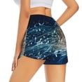 thumbnail image 3 of Sigee White Jellyfish Dansing in the Ocean for Women's Athletic Shorts High Waisted Running Shorts Pocket Sporty Short Gym Elastic Workout ShortsXX-Large, 3 of 9