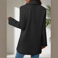 thumbnail image 7 of YueHuiYing Women's 2025 Spring Fall Long Blazer Jackets Long Sleeve Lapel Pockets Loose Fit Work Casual Blazers Outerwear, 7 of 7