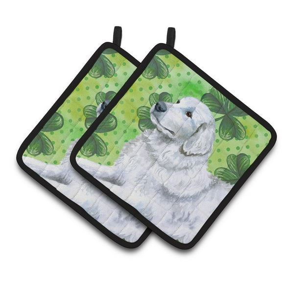 Caroline's Treasures Maremma Sheepdog St Patrick's Pair of Pot Holders