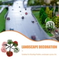 thumbnail image 3 of Raindrops 15-Piece Model Train Trees Set, Assorted Color Plastic Landscape Decorations for Sand Table Scenery, 3 of 6