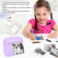 thumbnail image 5 of Xirurus Thermal Label Printer Portable Bluetooth Thermal Inkless Photo Printer for Home School Office Violet, 5 of 9