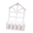 thumbnail image 2 of Valla de madera con estacas, maceta artificial para flores, cesta de flores para montar en la pared, para decoración de interiores y exteriores, bodas Cabeza de punta, 2 of 8