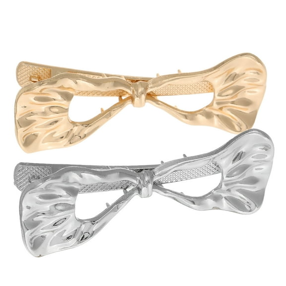 Masteelf  2 Pcs Cute Barrettes for Women Ponytail Clips Bow Small Hair Tiny