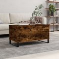 thumbnail image 1 of vidaXL Coffee Table Smoked Oak 90x44.5x45 cm Engineered Wood, 1 of 5