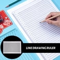 thumbnail image 4 of FRCOLOR Measuring Rulers Practical Drawing Line Ruler Creative Examination Answer Ruler Plastic Ruler,11.65"X8.07"X0.04", 4 of 5