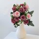 thumbnail image 5 of Peones Flores Artificiales Rosa de Seda Y Ramo de Peones para Decoraciones de Boda Del Hogar, Guía de la Flor de Mano de la Ruta Decoración de la Pared, 5 of 7