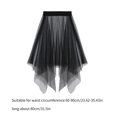 thumbnail image 3 of Women Tulle Tutu Long Skirts Wedding Party Cocktail Prom Mesh Maxi Dress Bodysuit Detachable Skirt Swimwear Cover Ups, 3 of 9