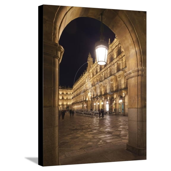 Plaza Mayor, Salamanca, Spain, Seasons World Culture Stretched Canvas Wall Art by Walter Bibikow  Sold by ArtCom