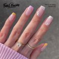 thumbnail image 1 of Fofosbeauty 24pcs Press on False Nails, Short Square Fake Nails, Pink Orange Daisy, 1 of 7