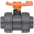 thumbnail image 2 of GF Piping Systems - 161375003 PVC True Union Ball Valve with Full Port, Two Piece, PTFE Seat, EPDM Seal, 3/4" Socket/NPT Threaded CA3, 2 of 2