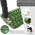 thumbnail image 3 of Camping Sleeping Pad, MEETPEAK Extra Thickness 3.2 Inch Inflatable Sleeping Mat Built-in Pump, Compact Lightweight Waterproof Camping Air Mattress for Backpacking, Hiking, Car Traveling, Tent, 3 of 7