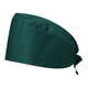 thumbnail image 5 of Gorro quirúrgico absorbente de sudor, ideal para enfermeras, centros de estética y spas. Verde oscuro, 5 of 9