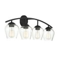 thumbnail image 4 of Trade Winds Lighting 4-Light Bathroom Vanity Light In Matte Black, 4 of 5