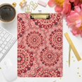 thumbnail image 4 of FMSHPON Cute Mandala Flowers Clipboard Hardboard Wood Nursing Clip Board and Pull for Standard A4 Letter 13x9 inches, 4 of 5