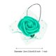 thumbnail image 2 of Rosa Artificial Flores Cabezas, Lago Azules 0.8 Pulgada-1 Pulgada  para DIY Manualidades Boda y Fiesta Decoración Pack de 144, 2 of 6