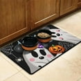 thumbnail image 3 of Happy Halloween Pumpkin Dog Mat for Food and Water Absorbent No-Slip 17x30 Inch Cat Food Mat Horror Pumpkin Ghost Pet Feeding Mat Dog Water Bowl Mat for Messy Drinker, 3 of 7