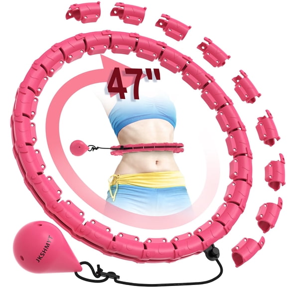 Aro circular de hula pesado JKSHMYT, apto para adultos, talla grande, 120 cm