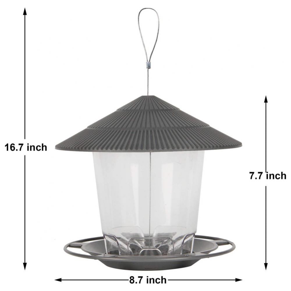 Hotaey Wild Bird Feeder Gazebo Bird Feeder Panorama Bird Feeders