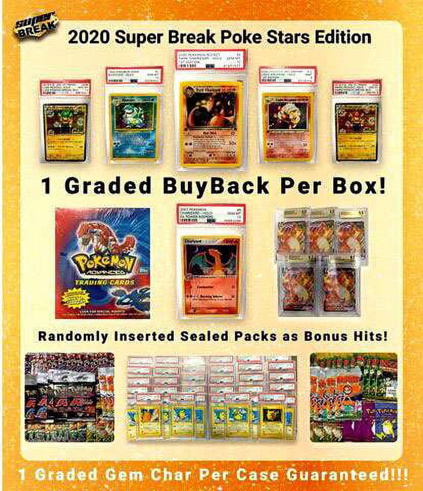 Pokemon Super Break Poke Stars Buyback Edition Box (1 GRADED BuyBack Per Box!)